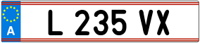 Trailer License Plate